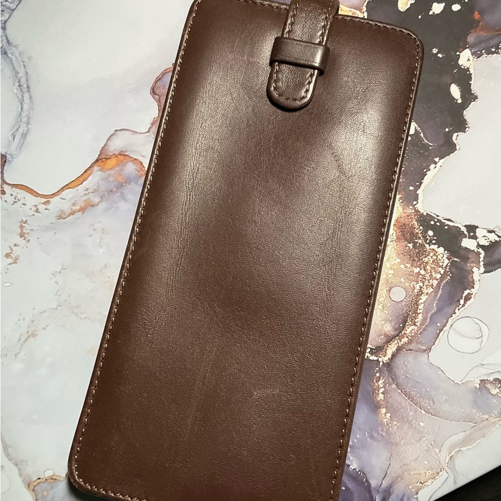 Coach Mahogany Eyeglass Case